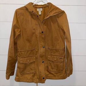 Levi's Womens Stand Up Collar Hooded Military Jacket Size Medium